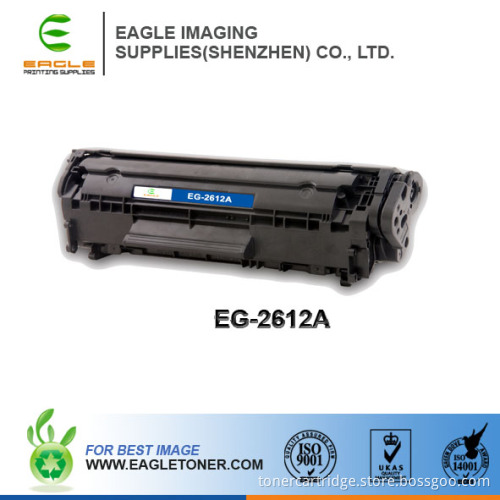 Compatible Black Toner Cartridge for Hpq2612A 2612A 12A